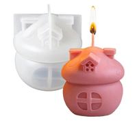 Moule de Noël décoratif 3D - Moule en résine en silicone en forme de maison - Pour vacances, Noël, Thanksgiving, hiver, anniversaire, décoration de table, décoration de maison, vacances