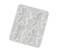 Moule de Noël en silicone à 4 cavités pour projets de cire, A