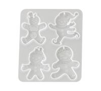 Moule de Noël en silicone à 4 cavités pour projets de cire, B