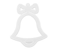 Moule de Noël en silicone en résine - Kit de bricolage - Décorations de vacances pour arbre, voiture, chambre, bureau, 6 formes - Père Noël, élan, étoile, cloche, lune, arbre de (Étiquette suspendue