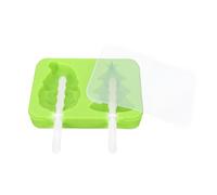 Moule de Noël en Silicone pour Glaces, Chocolat et Fondant, Vert | Formes Festives Père Noël et Sapin, Créations Maison sans Odeur, Pâtisserie Familiale, Fêtes et Mariages