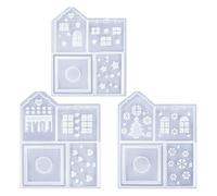 Moule de Noël en silicone pour pâtisserie, loisirs créatifs - Résistant aux hautes températures et facile à démouler, kit de décoration de vacances portable pour boulangers, loisirs créatifs