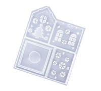 Moule de Noël en silicone robuste - Accessoire portable pour travaux manuels, résistant aux hautes températures, facile à démouler, festival, décoration d'intérieur