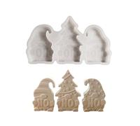 Moule de Noël en silicone robuste pour castes, fournitures artisanales, plats, moules pour la fabrication de bijoux et la création de sous-verres, article de décoration d'intérieur