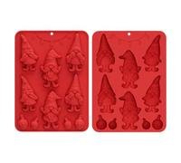 Moule De Noël | Moules En Silicone À Design Nain Pour Bonbons De Noël | Accessoire de Pâtisserie Antiadhésif pour Gelée Savon Dessert Pudding