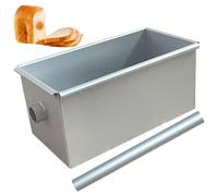 Moule de pain pour la cuisson, casserole en alliage en alliage en aluminium mini-pain avec tube rond creux, poêle à antiadhésive, 7, 6x4.1x3, 5 Moules de gâteau pour la cuisson.