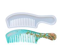 Moule de peigne à cheveux en silicone - Ensemble de moules de fabrication de brosse à cheveux en résine, outil artisanal en époxy | Kit de moules de conception de peigne à 4 formes, moule d'ac