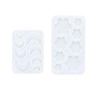 Moule De Pendentif En Silicone En Toute Sécurité Avec Des Conceptions De Versions Faciles Pour Créer Des Bijoux Floraux Et Célestes