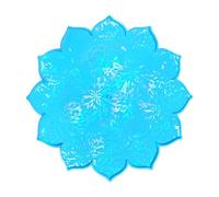 Moule de pendentif en silicone holographique pour résine époxy - Woedpez - Bleu - Bohème - Montage mural