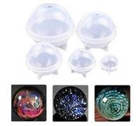 Moule de pendentif moule résine silicone boule ronde 5 tailles faisant le bricolage métier - multicolore Multicolore G