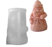 Moule de Père Noël détaillé en silicone pour projet artistique unique de Noël