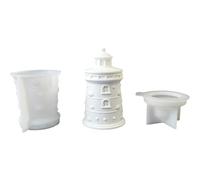 Moule de phare en Silicone Flexible, fabrication de beaux pots de stockage en résine et boîtes cadeaux, moule de bougie en Silicone facile