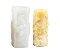 Moule de pilier de fleur en relief pour verser de la cire, sortie créative à domicile