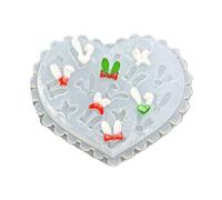 Moule de pince à cheveux en silicone flexible avec formes, B | Moule artisanal Portable en forme de lapin, épingle à cheveux, moules adaptés à l ' artisanat des,