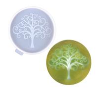 Moule de plateau en résine époxy de silicone utilisé pour fabriquer des pièces d'agate artificielle