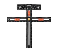 Moule de poignée d'armoire - Positionnement et mesure en forme de T | Gabarit de perçage de trou d'armoire - Pour tout travailleur du bois, rénovateur, entrepreneur, charpentier, coffre-fort, cuisine