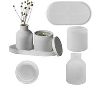 Moule de pot de fleurs en silicone - Kit de stylo et d'argile Kit d'artisanat époxy | Design flexible durable Multi -Scope, Décoratifs à faire - à partir de -Te pour le salon d'étude de bureau