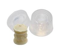 Moule de pot en silicone 3D rétro avec en relief détaillé | Petit ensemble 3D pour bijoux en argile et objets décoratifs avec détail en relief artistique pour résine