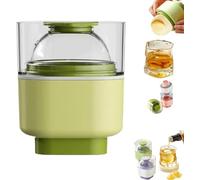 Moule de presse à boule de glace-Grand 2.5 "rond en silicone Sphère Maker avec couvercle Libération facile pour whisky, cocktails, Bourbon et boissons