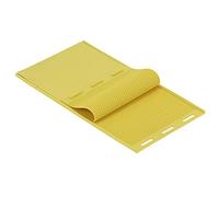 Moule de Presse Cire D'abeille, Bougies Bricolage 2 Pièces, Feuille de Bougie en Nid D'abeille en Cire D'abeille Fourniture d'accessoires d'apiculture Feuilles nid d'abeilles faisant le moule, Jaune