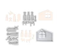 Moule de prière de Pâques en silicone robuste - Décoration d'intérieur pour bougies de bricolage, savons et projets polyvalents