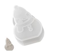 Moule de projet de cire de Noël en silicone flexible, forme de fabrication de bougies 3D pour la décoration saisonnière de la maison et les idées d ' hiver