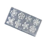 Moule De Résine Fleur Ongles Décorations Artistiques Châtres Bijoux Pour Époxy Collier Boucle D'oreille