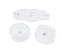 Moule de résine Plateau de silicone - Moule d'artisanat bricolage flexible pour la résine, démêlage facile et réutilisable, pour les sous-verres et les supports de rangement