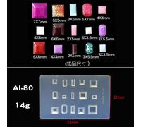 Moule De Résine Uv En Silicone, Perles Suspendues, Ailes, Visage Carré, Diamant, Outils De Fabrication De Bijoux, Artisanat Des Ongles