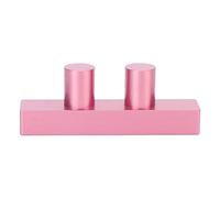 Moule de rouge à lèvres DIY en aluminium à 2 trous pour remplir les baumes et gloss à lèvres ; outil maison pour créer des rouges à lèvres de couleur personnalisée ; moule à double