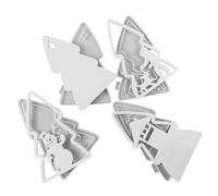 Moule de sapin de Noël - 4 pièces - En silicone réutilisable - Pour les vacances, les anniversaires et les fêtes - Pour résine époxy, savon et plâtre - Décoration de la maison