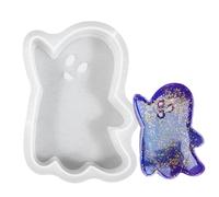 Moule De Silicone À Bougie D'Halloween - Mini Mini Skull Et Ghost Casting Craft Tool | Ornement D'artisanat Et Créateur De Décoration | Silicone Flexible A 8,2x10,8 Cm B 8,7x10cm | Moule De Bougies De