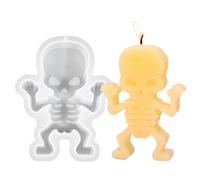 Moule De Silicone À Bougie D'Halloween - Mini Mini Skull Et Ghost Casting Craft Tool | Ornement D'artisanat Et Créateur De Décoration | Silicone Flexible A 8,2x10,8 Cm B 8,7x10cm | Moule De Bougies De