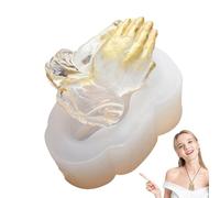 Moule De Silicone À Main De Bouddha - Forme De Casting De Prière 3D, Plateau En Résine D'art Décoratif | Moule D'artisanat Époxy Flexible Fondant, Outil De Fabrication De Gâteaux De Bougies De Savon A