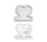 Moule De Silicone De La Fête des Mères, Moule en Silicone Silhouette Creux De La Fête des Mères, Boîte Cadeau Lampe, Facile À Utiliser, Matériau en Silicone, 9,1x9,9 Cm, pour La Maison Et Le Décor De