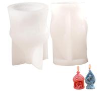 Moule de silicone de Noël, Nativité Noël Moule 2pcs Silicone flexible Scène nativité bricolage antiadhésive pour artisanat parfumé