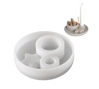 Moule De Silicone Pour Fabrication D'étoiles Et Bougies Lune Et Porte-encente Pour Les Amateurs Décoration Maison Utilise Quotidiennement Des Conceptions Lune Étoiles