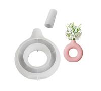 Moule De Silicone Pour Géométrie Vase Circulaire Vase Décorative Planteur Accessoire Moule À Table Décoration