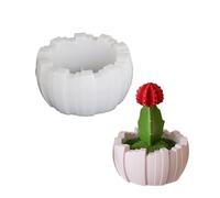 Moule de Solution de stockage artistique, bol de rangement polyvalent à rayures en Silicone, moule pour tasses de bougies et boîte de jardinière