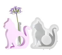 Moule de station de propagation végétale | Moules de vase de chat | Moules en résine de pour la station de propagation de de vase moules en silicone époxy pour support de fleur