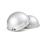 DECORA COD. 0062958 MOULE DEMI-SPHÈRE EN ALUMINIUM ANODISÉ Ø 24 X H 12 CM, Argent