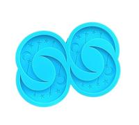Moule décoratif en forme de lune et d'étoiles pour boucles d'oreilles en résine époxy, porte-clés en silicone, pendentif de Noël, décoration d'intérieur, moules de boucles d'oreilles lune et étoiles