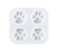 Moule Décoratif en Silicone Blanc à Griffes de Chat