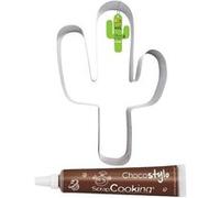 Moule Découpoir XXL Cactus + 1 Stylo chocolat Multicolore