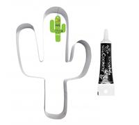 Moule Découpoir XXL Cactus + Stylo de glaçage noir Scrapcooking