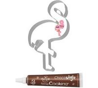 Moule découpoir XXL Flamant rose + 1 Stylo chocolat Multicolore G