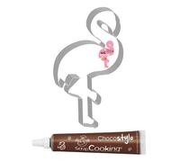 Moule découpoir XXL Flamant rose + 1 Stylo chocolat Scrapcooking