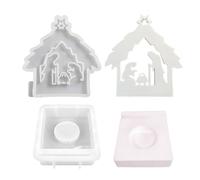 Moule délicat en silicone pour cérémonie religieuse avec insert de maison de prière