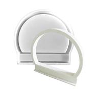 Moule Demi-anneau - Formes Moulage En Résine, Moule Bijoux Silicone, Moules À Anneaux Artisanaux, Matériau Flexible Durable | Kit Moulage De Décorations De Bougies Polyvalentes, Pour Bricolage, Bijoux