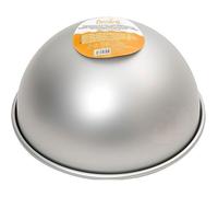 Decora 0062954 Moule Demi-SPHÈRE en Aluminium ANODISÉ Ø 15 X H 7,5 CM, Aluminum, Argent